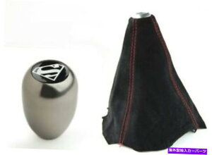 CO GAp[c Superman Gunmetal MT Manual 5 6 Speed TransBVtgmu +bhXeb`XG[hu[c SUPERMAN GUNMETAL MT MANUAL 5 6 SPEED TRANS. SHIFT KNOB + RED STITCH SUEDE BOOT