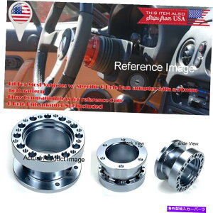 海外製 エアロパーツ 2 "ガンメタルステアリングホイール6ホールハブエクステンダーエクステンションスペーサー用トヨタサイオン 2" Gunmetal Steering Wheel 6 Hole Hub Extender Extension Spacer For Toyota Sci
