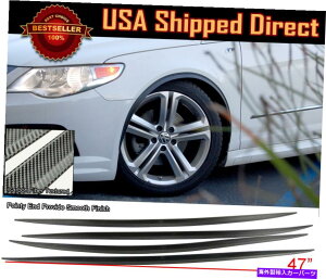�C�O�� �G�A���p�[�c 2�y�A�̏_��ȃX�����t�F���_�[�t���A�G�N�X�e���V�����J�[�{���e�N�X�`���g�����q�����_�CKIA 2 Pair Flexible Slim Fender Flare Extension Carbon Textured Trim For Hyundai Kia�y���s�A��