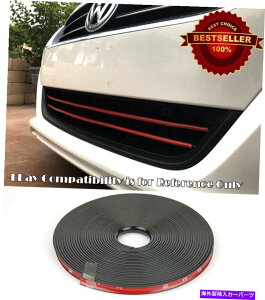 CO GAp[c tH[hV{[_bW㕔OGA_̍o[I[o[CgJo[ Black Rubber Overlay Trim Cover For Ford Chevy Dodge Upper Lower Grille Air Dam