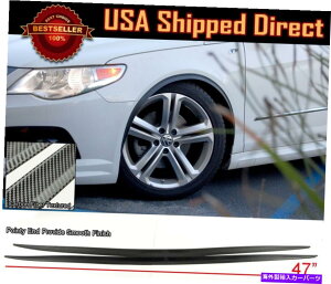 CO GAp[c _ȃX47 "tF_[tAGNXeVJ[{eNX`g^VIp̃g Flexible Slim 47" Fender Flare Extension Carbon Textured Trim For Toyota Scion