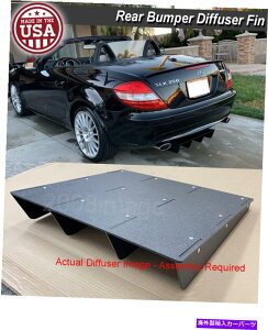 CO GAp[c Aop[X|C[fBt??[U[Xvb^[TtBEBObg2004-2010 SLK R171 Rear Bumper Spoiler Diffuser Splitter Shark Fin Winglet For 2004-2010 SLK R171