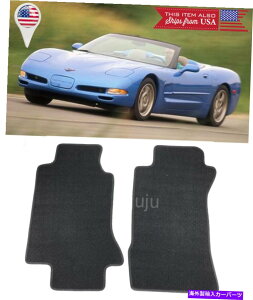 CO GAp[c 2 PCSJX^tBbgubNtgAJ[ybgtA}bg97-04V{[Rxbg 2 Pcs Custom Fit Black Front Rear Carpets Floor Mats For 97-04 Chevy Corvette