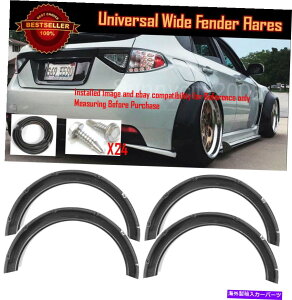 �C�O�� �G�A���p�[�c 4PC F+R�A�[�`�J�[�{���G�t�F�N�g2.3 "���C�h�{�f�B�L�b�g�t�F���_�[�t���A�X�o���p�̃t���A�G�N�X�e���V���� 4Pc F+R Arch Carbon Effect 2.3" Wide Body Kit Fender Flares Extension For Subar