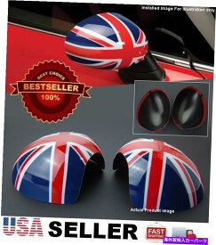 海外製 エアロパーツ レッドブルーユニオンジャックサイドビューマニュアルミラーカバーカバーキャップミニクーパーR55-R61 Red Blue Union Jack Side View Manual Mirror Cover Caps For MINI Cooper R55-R61