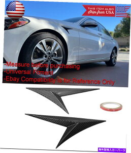 CO GAp[c YfʃtLVutF_[EBOGAfBt[U[ێzCu[hgtBbgXo Carbon Effect Flexible Fender Wing Air Diffuser Intake Blade Trim Fit Subaru
