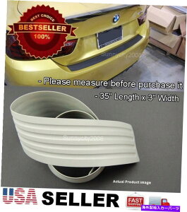 CO GAp[c 35 "x3"O[Aop[o[K[hJo[SILLv[gveN^[VW|VF 35" x3" Gray Rear Bumper Rubber Guard Cover Sill Plate Protector For VW Porsche
