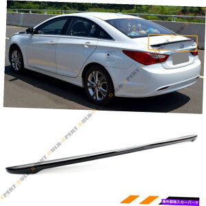 海外製 エアロパーツ 2011 - 14年のヒュンダイソナタGLS SE塗装光沢のあるBLK KDMスポーツトランクリッドスポイラー FOR 2011-14 HYUNDAI SONATA GLS SE PAINTED GLOSSY BLK KDM SPORT TRUNK LID SPOILER