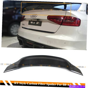 海外製 エアロパーツ 09-12のアウディA4 B8セダンハイキックダックビルRTスタイルカーボンファイバートランクスポイラー FOR 09-12 AUDI A4 B8 SEDAN HIGHKICK DUCKBILL RT STYLE CARBON FIBER TRUNK SPOILER
