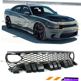 海外製 エアロパーツ 15-2022 DODGE CHARGER RT SCAT PACK SRT HELLCAT FRONT MESH GRILLE W/ AIR DUCT FOR 15-2022 DODGE CHARGER RT SCAT PACK SRT HELLCAT FRONT MESH GRILLE W/ AIR DUCT