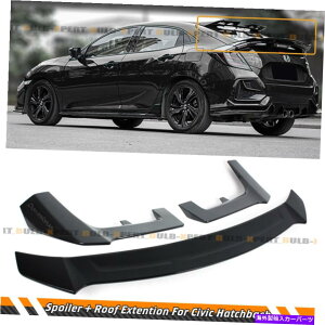 CO GAp[c 2017-21 CIVIC FK7nb`obNOXubN[t@[gNX|C[ +[tGNXV FOR 2017-21 CIVIC FK7 HATCHBACK GLOSS BLACK YOFER TRUNK SPOILER + ROOF EXTESIONS