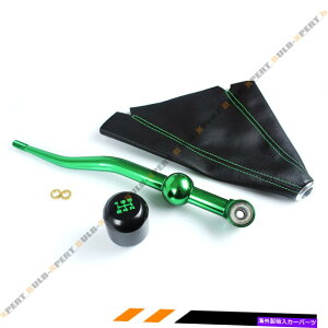 CO GAp[c 88-00z_VrbNfAO[V[gVt^[ +^CvRVtgmu +U[u[c FOR 88-00 HONDA CIVIC DUAL GREEN SHORT SHIFTER+TYPE-R SHIFT KNOB + LEATHER BOOT