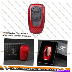 CO GAp[c XoBRZ WRX STIKV[AEgobÑAbhJ[{t@Co[L[FOBP[XJo[ REAL RED CARBON FIBER KEY FOB CASE COVER FOR SUBARU BRZ WRX STI LEGACY OUTBACK