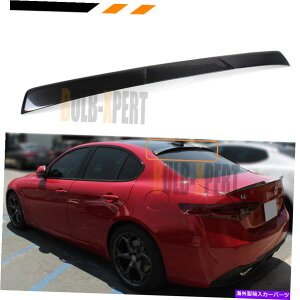 CO GAp[c 17-2022 ALFA ROMEO GIULIA QUADRIFOGLIOJ[{t@Co[AEBhE[tl^o FOR 17-2022 ALFA ROMEO GIULIA QUADRIFOGLIO CARBON FIBER REAR WINDOW ROOF SPOILER