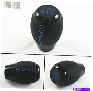 CO GAp[c ~crVT[EVO 7 8 9 10 M10 X 1.25 BLKU[Vtgmuu[Xeb`p FOR MITSUBISHI LANCER EVO 7 8 9 10 M10 X 1.25 BLK LEATHER SHIFT KNOB BLUE STITCH