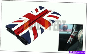 CO GAp[c ~jN[p[U[jIWbNUKtbOSRtH[gV[gxgV_[pbhJo[ MINI COOPER LEATHER UNION JACK UK FLAG LOGO COMFORT SEATBELT SHOULDER PAD COVERS