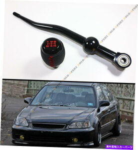 CO GAp[c 88-00z_VrbNuNfAxhV[gX[Vt^[+X^CU[Vtgmu FOR 88-00 HONDA CIVIC BLK DUAL BEND SHORT THROW SHIFTER+STYLE LEATHER SHIFT KNOB