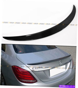CO GAp[c 15-2021̃ZfXxcW205 CNXC300 C400J[{t@Co[gNX|C[EBO FOR 15-2021 MERCEDES BENZ W205 C-CLASS C300 C400 CARBON FIBER TRUNK SPOILER WING