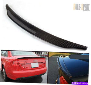 CO GAp[c 2009-12̃AEfBA4 B8LX^CAJ[{t@Co[nCLbNgNX|C[EBO FOR 2009-12 AUDI A4 B8 CAT STYLE REAL CARBON FIBER HIGH KICK TRUNK SPOILER WING