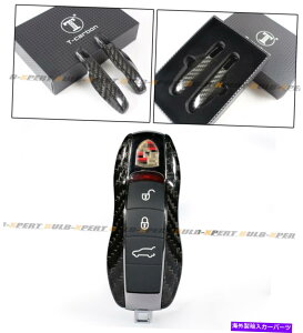 CO GAp[c |VFL[FOB[ǧP[X̍؂Ȗ{̃J[{t@Co[Xibv LUXURY REAL CARBON FIBER SNAP ON REPLACEMENT CASE FOR PORSCHE KEY FOB REMOTE