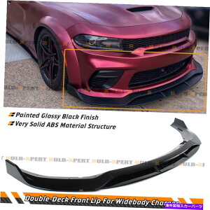 �C�O�� �G�A���p�[�c 2020�N����2022�N�̃_�b�W�`���[�W���[SRT�w���L���b�g�X�L���b�g���C�h�{�f�B�t�����g�o���p�[���b�v�X�v���b�^�[ For 2020-2022 Dodge Charger SRT Hellcat Scat Widebody Front Bumper Lip 