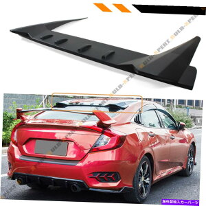 CO GAp[c 16-2021z_VrbN4DRZ_FK8^CvRX^CA[t{ebNXX|C[EBO FOR 16-2021 HONDA CIVIC 4DR SEDAN FK8 TYPE-R STYLE REAR ROOF VORTEX SPOILER WING