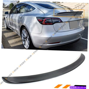 CO GAp[c 2017-2022eXf3AJ[{t@Co[XVIPX^CAgNX|C[ FOR 2017-2022 TESLA MODEL 3 REAL CARBON FIBER SLIM VIP STYLE REAR TRUNK SPOILER