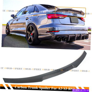 CO GAp[c 14-2020pAEfBA3XCS3 RS3 4DRZ_8V MX^CJ[{t@Co[gNX|C[ FOR 14-2020 AUDI A3 SLINE S3 RS3 4DR SEDAN 8V M STYLE CARBON FIBER TRUNK SPOILER