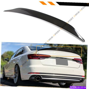 CO GAp[c 17-22AEfBA4 S4 SLINE B9 CATX^CJ[{t@Co[nCLbNgNX|C[EBO FOR 17-22 AUDI A4 S4 SLINE B9 CAT STYLE CARBON FIBER HIGHKICK TRUNK SPOILER WING