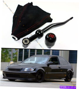 CO GAp[c 88-00z_VrbNBLKfAV[gVt^[+ BLK^CvRVtgmu+XG[hu[c FOR 88-00 HONDA CIVIC BLK DUAL SHORT SHIFTER+ BLK TYPE-R SHIFT KNOB+ SUEDE BOOT