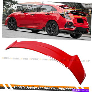 CO GAp[c 2017-21z_VrbNFK4 FK7 5DRnb`obN[t@[OXbhAX|C[EBO FOR 2017-21 HONDA CIVIC FK4 FK7 5DR HATCHBACK YOFER GLOSS RED REAR SPOILER WING