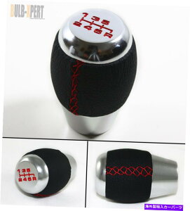CO GAp[c tBbg03-09CtBjeBG35Z_N[yU[6Xs[hVo[Vtgmu+bhXeb` FITS 03-09 INFINITI G35 SEDAN COUPE LEATHER 6 SPEED SILVER SHIFT KNOB+RED STITCH