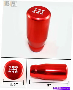 CO GAp[c M12 x 1.25 Red 3 '' Long 5x}jAdVt^[Vtgmũg^ M12 X 1.25 RED 3'' LONG 5 SPEED MANUAL WEIGHTED SHIFTER SHIFT KNOB FOR TOYOTA