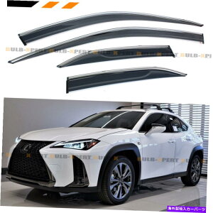 CO GAp[c 2019-2022NTXUX200 UX250HN[gEBhEoCU[CK[hVIPNbv FOR 2019-2022 LEXUS UX200 UX250H VIP CLIP ON CHROME TRIM WINDOW VISOR RAIN GUARD
