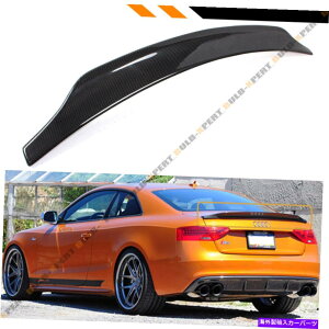 CO GAp[c 2009-2016 Audi S5 RS5 Cat Style Carbon Fiber HighKickgNW̃l^o FOR 2009-2016 AUDI S5 RS5 CAT STYLE CARBON FIBER HIGHKICK TRUNK LID SPOILER WING