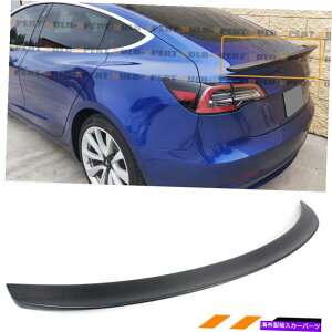 CO GAp[c 2017-2022̃eXf3}bgdグJ[{t@Co[gNW̃l^oLong VerB FOR 2017-2022 TESLA MODEL 3 MATT FINISH CARBON FIBER TRUNK LID SPOILER LONG VER.