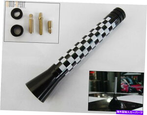 CO GAp[c 2002-2013~jN[p[3 ''`FbJ[zCgtbOXN[IV[gX|[cAei FOR 2002-2013 MINI COOPER 3'' CHECKERED WHITE FLAG SCREW-ON SHORT SPORT ANTENNA