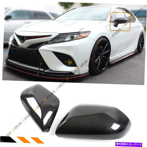 CO GAp[c 18-2023̃g^JZXLE XSEAJ[{t@Co[TCh~[Jo[Lbv FOR 18-2023 TOYOTA CAMRY LE SE XLE XSE REAL CARBON FIBER SIDE MIRROR COVER CAP