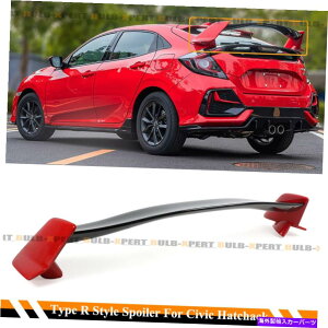 CO GAp[c 16-2021̂߂̃VrbNFK4 FK7 5DRnb`obN2g[bhuN^CvRX^Cl^oEBO FOR 16-2021 CIVIC FK4 FK7 5DR HATCHBACK 2 TONE RED BLK TYPE R STYLE SPOILER WING