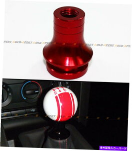 CO GAp[c zɎ_ꂽԃA~jEVtgMAmuVtgu[ce[i[tH[htH[JX}X^O ANODIZED RED ALUMINUM SHIFT GEAR KNOB SHIFT BOOT RETAINER FOR FORD FOCUS MUSTANG