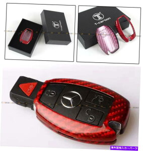 CO GAp[c ZfXxcW212 W205 W222L[FOB̃bhGfBVJ[{t@Co[Xibv RED EDITION CARBON FIBER SNAP ON CASE FOR MERCEDES-BENZ W212 W205 W222 KEY FOB