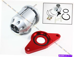 CO GAp[c 02-07CvbTWRX/ 02-14 STIVo[SSQVu[Itou +ԃtWA_v^[ FOR 02-07 IMPREZA WRX/ 02-14 STi SILVER SSQV BLOW OFF VALVE + RED FLANGE ADAPTER