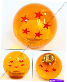 海外製 エアロパーツ M10 x 1.25ドラゴンボールZ 5スタースタイルのアクリルラウンドシフトノブfor mitsubishi M10 X 1.25 DRAGON BALL Z 5 STAR STYLE ACRYLIC ROUND SHIFT KNOB FOR MITSUBISHI