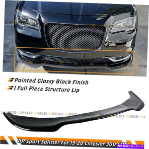 CO GAp[c 2015-21NCX[300 C Sc[OX|[cSRTOXubNGTtgbvXvb^[ FOR 2015-21 CHRYSLER 300 C S TOURING SPORT SRT GLOSS BLACK GT FRONT LIP SPLITTER