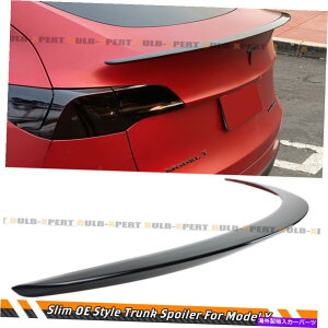 CO GAp[c 2020N2022ÑeXfyXȐꂽOEX^ĈubNgNX|C[EBO FOR 2020-2022 TESLA MODEL Y SLIM SLEEK OE STYLE GLOSSY BLACK TRUNK SPOILER WI