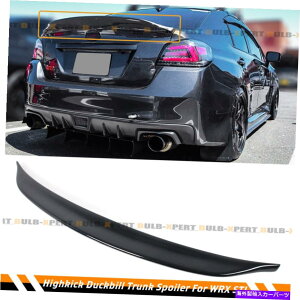 CO GAp[c 15-21XoWRX STI VA1 VA2 GLOSS BLK DUCKBILL HIGHKICKAgNX|C[ FOR 15-21 SUBARU WRX STI VA1 VA2 GLOSS BLK DUCKBILL HIGHKICK REAR TRUNK SPOILER
