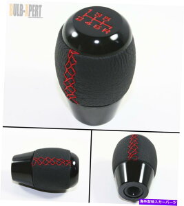 CO GAp[c z_ALM10 x 1.5 6Xs[h}jAԂXeb`ubNU[Vtgmu FOR HONDA ACURA M10 X 1.5 6 SPEED MANUAL RED STITCHING BLACK LEATHER SHIFT KNOB