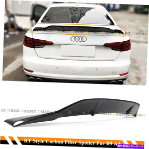 �C�O�� �G�A���p�[�c 17-2022 Audi A4 S4 B9 HighKick Duckbill RT Style Carbon Fiber Trunk Spower FOR 17-2022 AUDI A4 S4 B9 HIGHKICK DUCKBILL RT STYLE CARBON FIBER TRUNK SPOILER�y���s�A���i�z