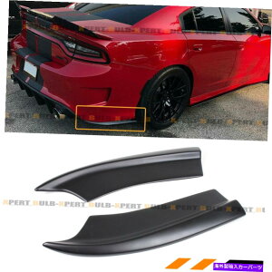 CO GAp[c 15-2022_bW[dSRTX^CAop[TChGvXpbgoXXvb^[ FOR 15-2022 DODGE CHARGER SRT STYLE REAR BUMPER SIDE APRON SPAT VALANCE SPLITTER