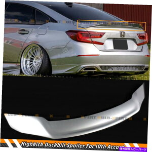 CO GAp[c 18-2022̂߂̃AR[hyCeBOꂽVo[^bNRX^C_bNrgNX|C[ FOR 18-2022 Accord Painted Lunar Silver Metallic R Style Duckbill Trunk Spoiler